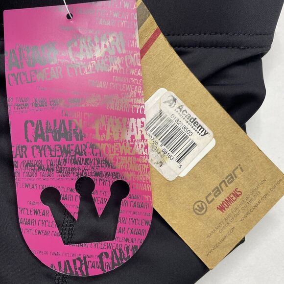 Canari Cycling Shorts Padded Woman’s Size Small S Black Compression Bike NWT - Picture 6 of 10